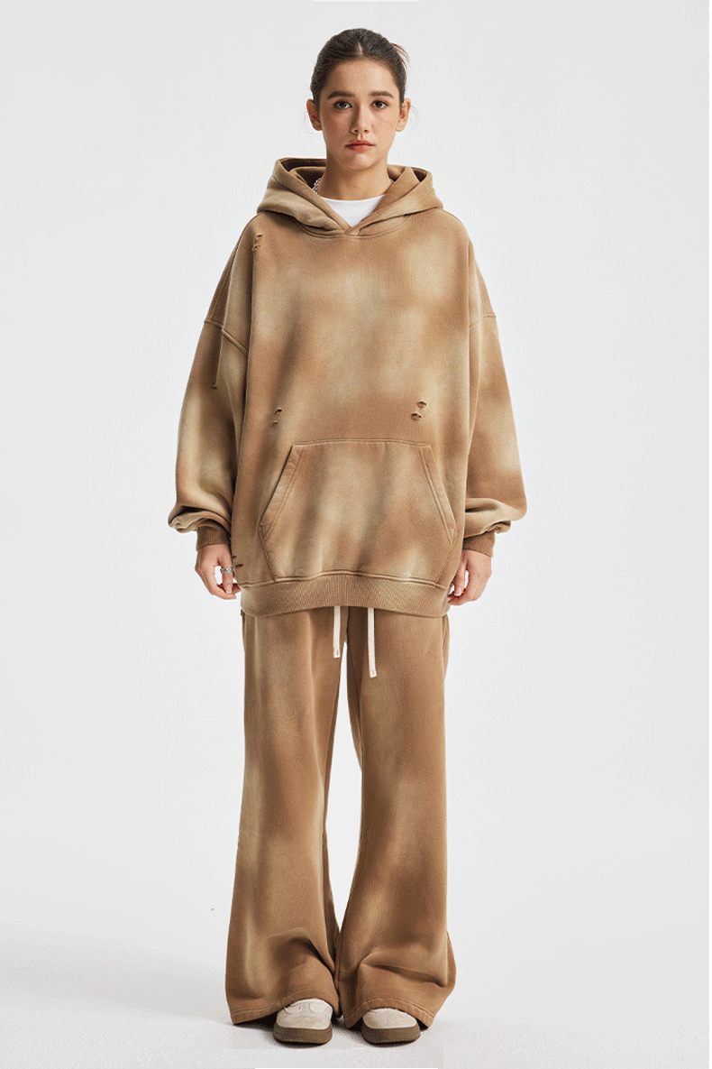 Wholesale | 360g Unisex Spray-Dyed Vintage Hoodie