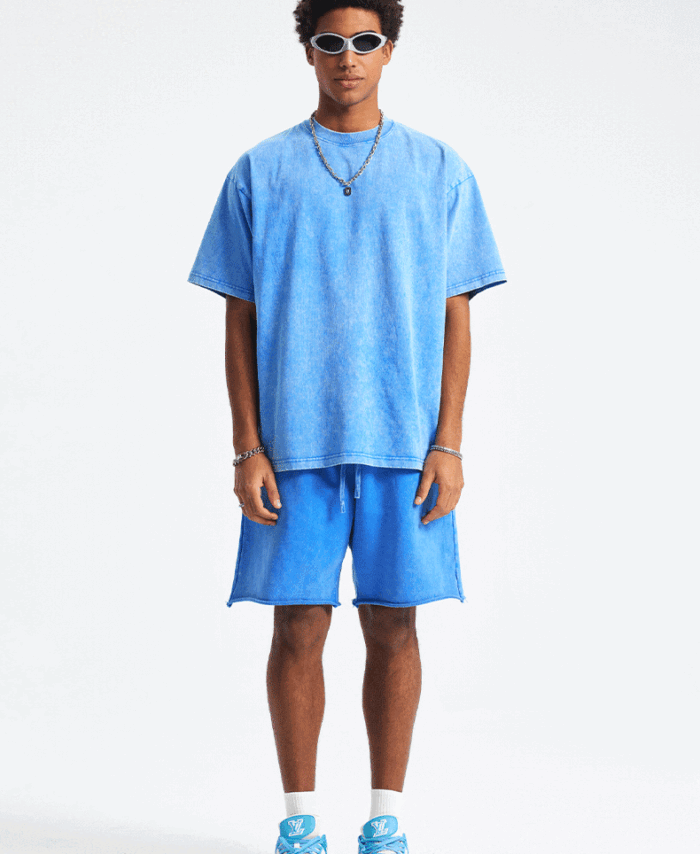 Wholesale | 385g Unisex 16S Double Yarn Plain Weave 100% Cotton T-Shirt (Copy)