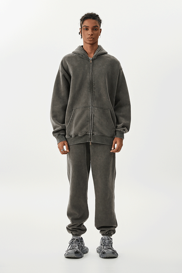 Wholesale | 360g unisex batik fleece hoodie