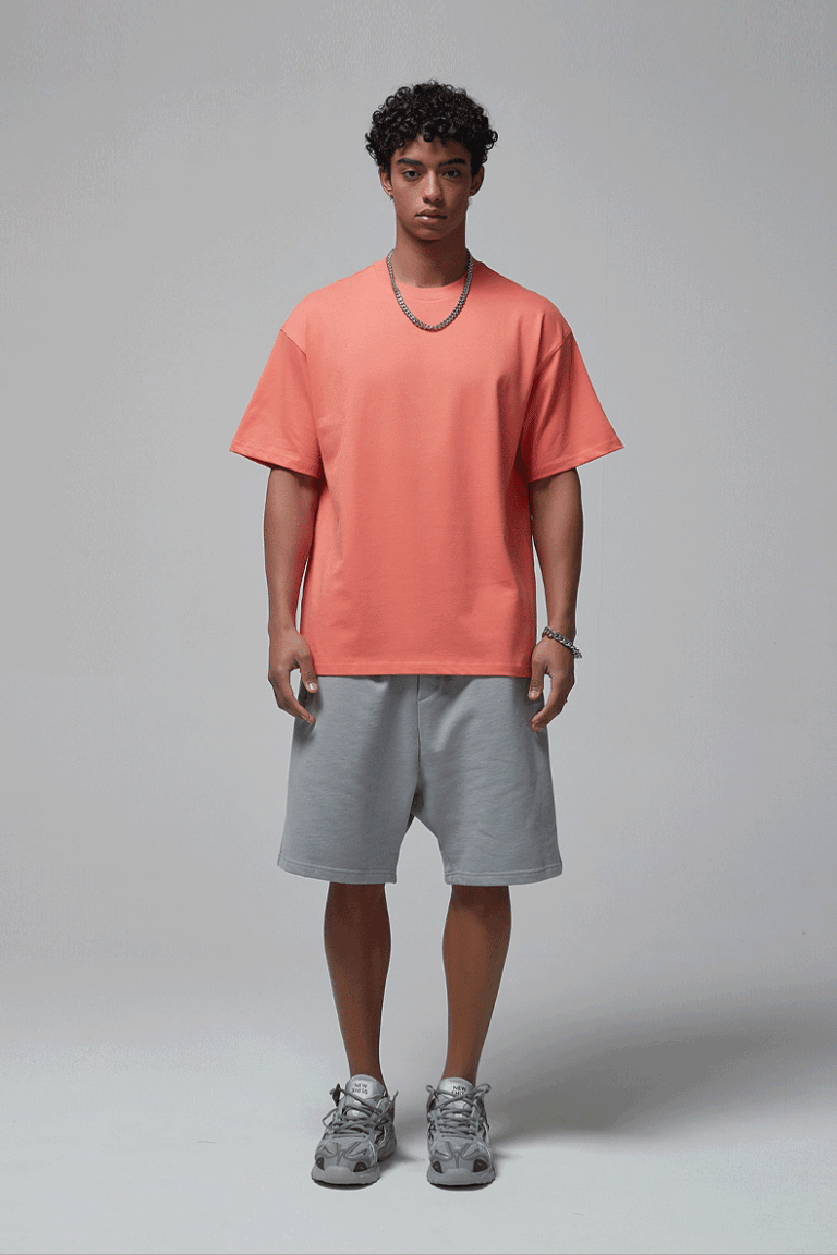 Wholesale | 275g 33 Colors Unisex Double-Yarn 100% Cotton T-Shirt