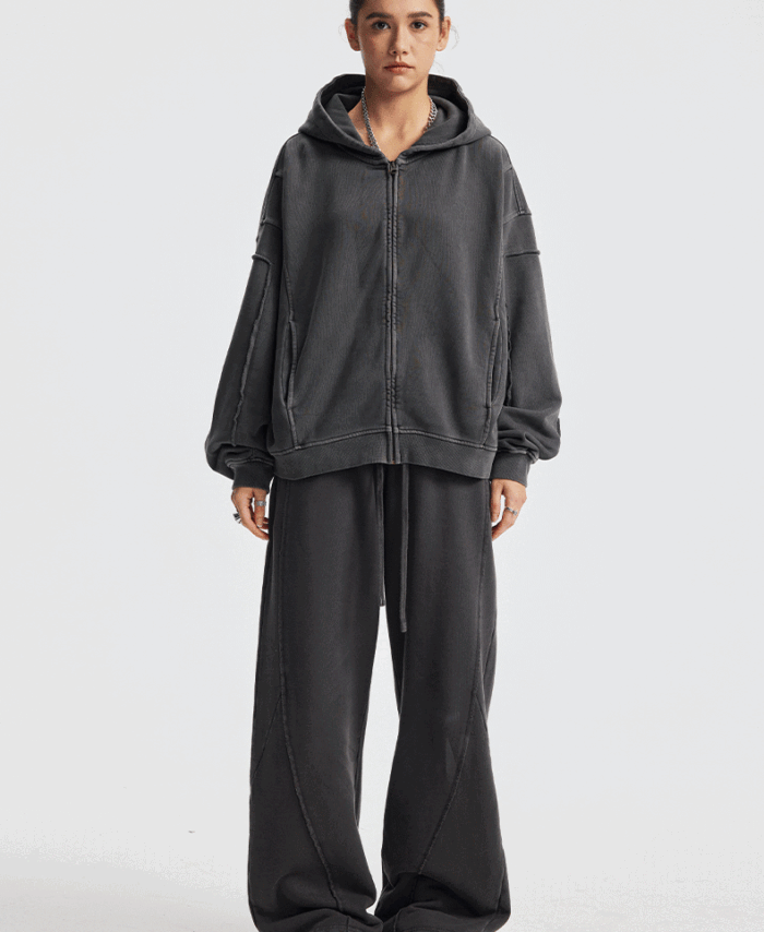 Wholesale | 430g Unisex Distressed Style Hoodie