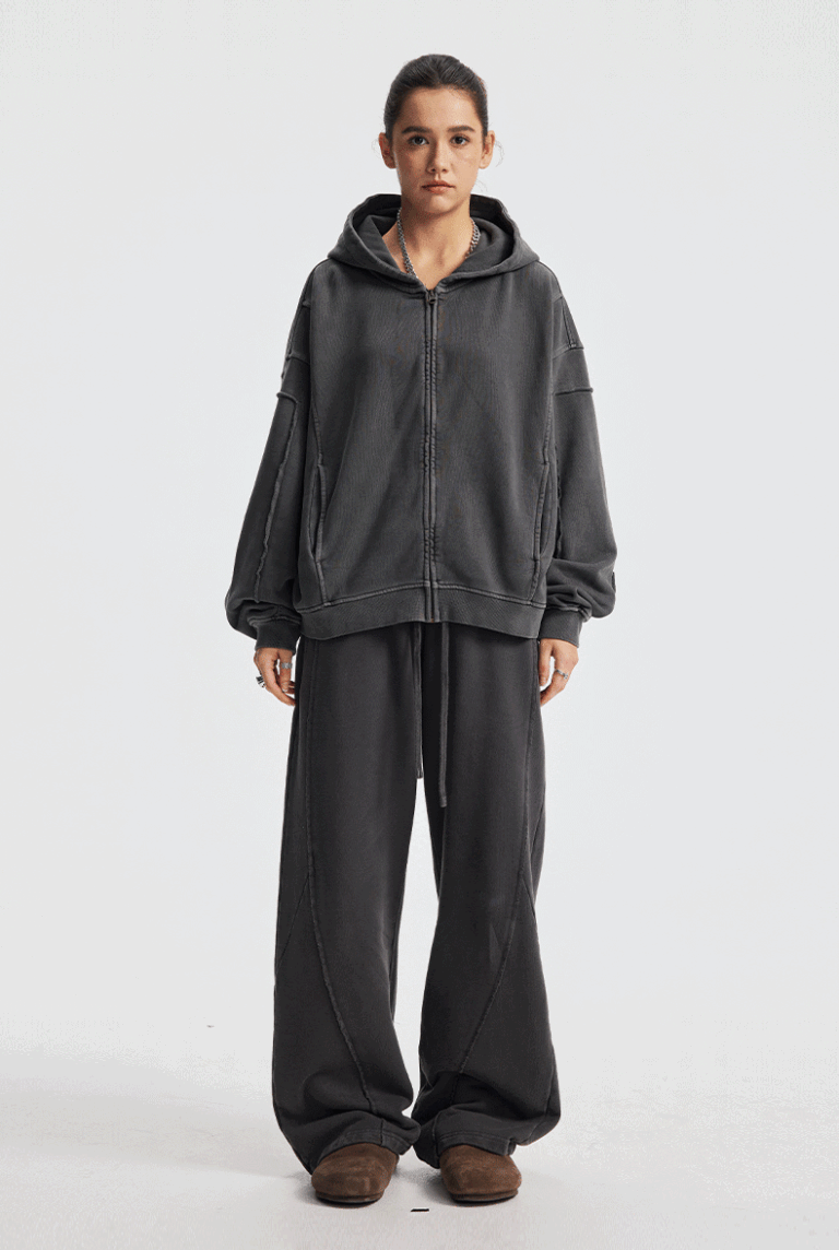 Wholesale | 430g Unisex Distressed Style Hoodie