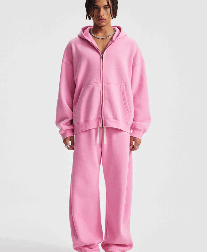 Wholesale | 370g Unisex Short Batik Washed Hoodie